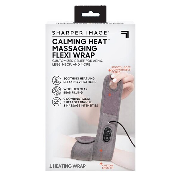 Calming Heat Sharper Image Massaging Heat Flexi Wrap Fabric CWT31003 Zoro